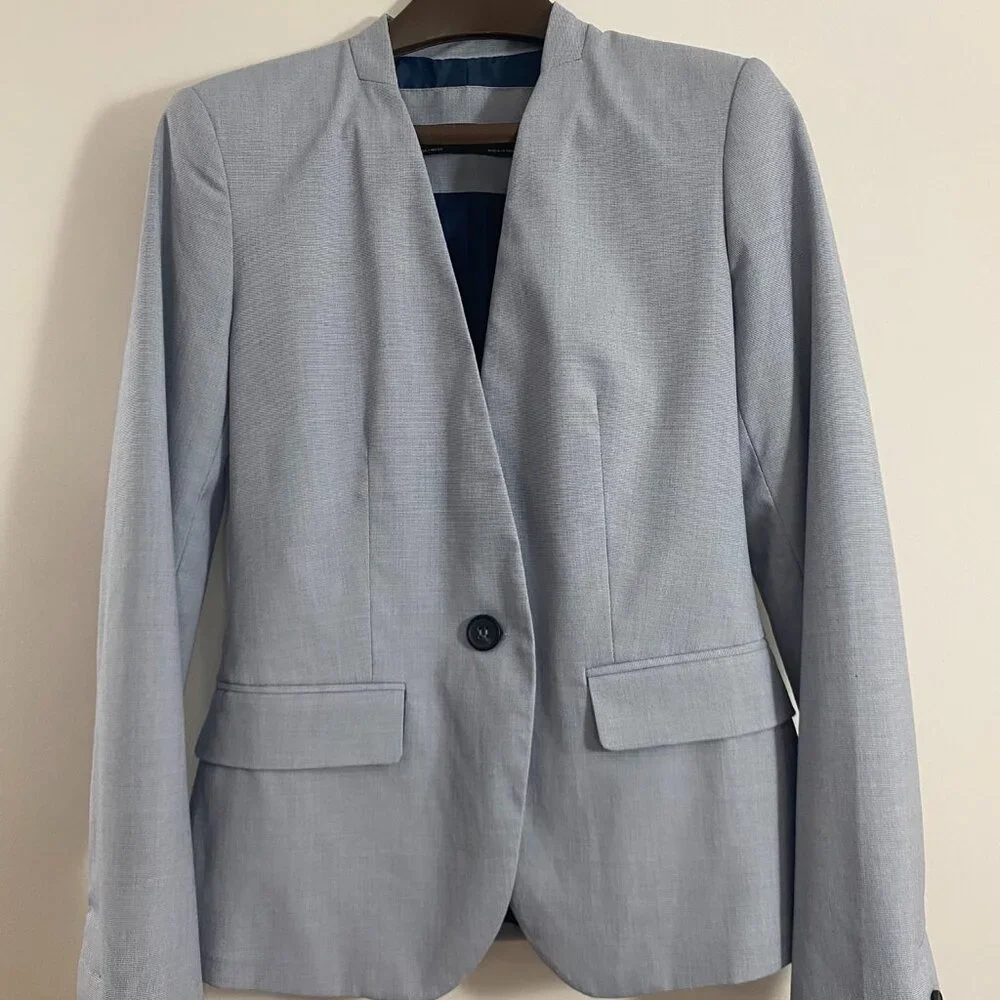 Zara’s Basic Collection Women’s One Button Blazer, Size 2 - Picture 1 of 8